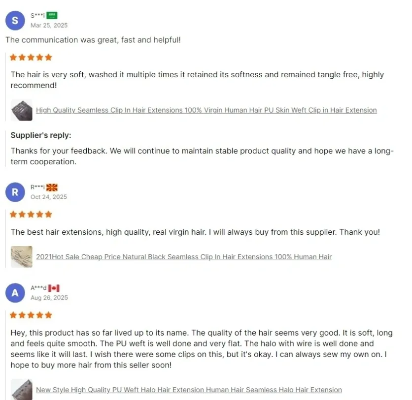 Clip in Hair Extensions